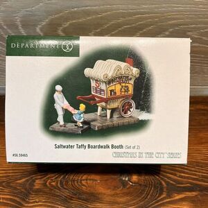 Department 56 Saltwater Taffy Boardwalk Booth Christmas City Series Retired Set‎
